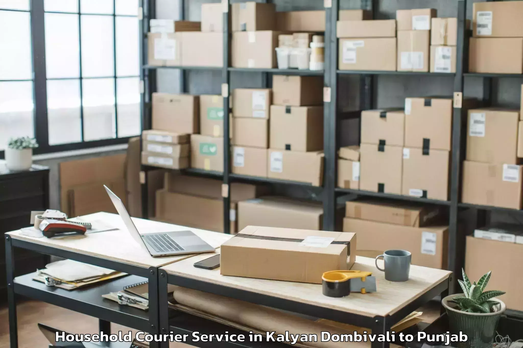 Quality Kalyan Dombivali to Dera Nanak Household Courier